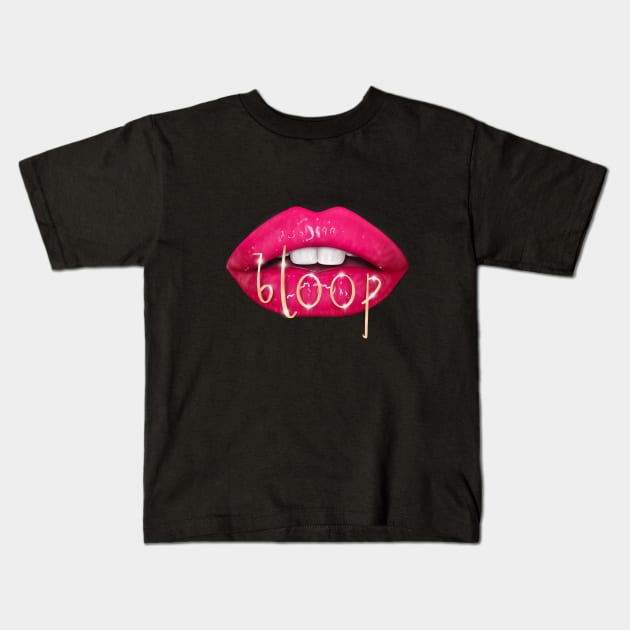 Lips Kids T-Shirt by VovaTokK